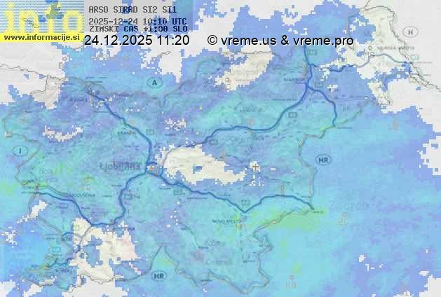 Radarska karta padavin