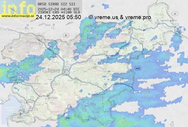 Radarska karta padavin