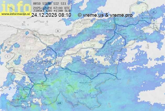 Radarska karta padavin