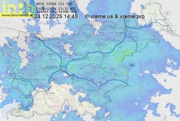 Radarska karta padavin