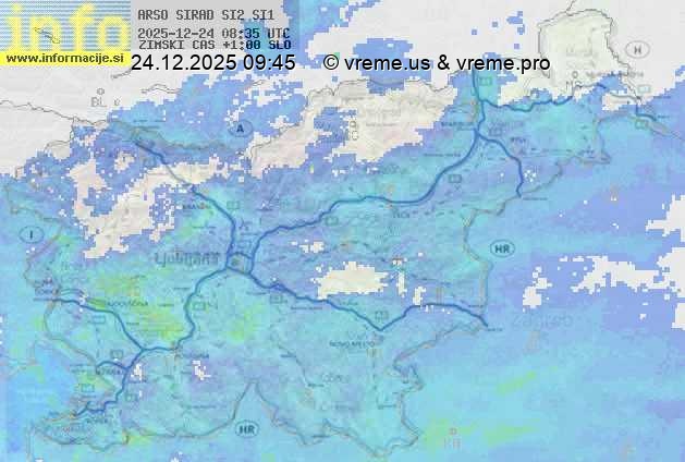 Radarska karta padavin