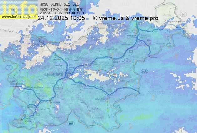 Radarska karta padavin