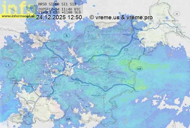 Radarska karta padavin