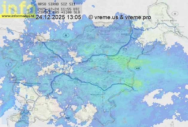 Radarska karta padavin