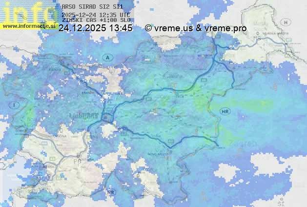 Radarska karta padavin