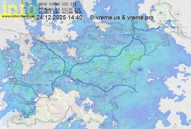 Radarska karta padavin