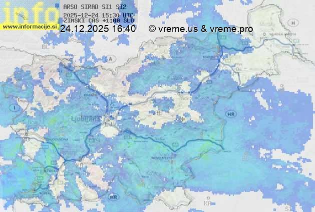 Radarska karta padavin