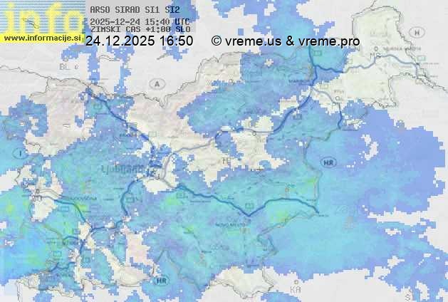 Radarska karta padavin