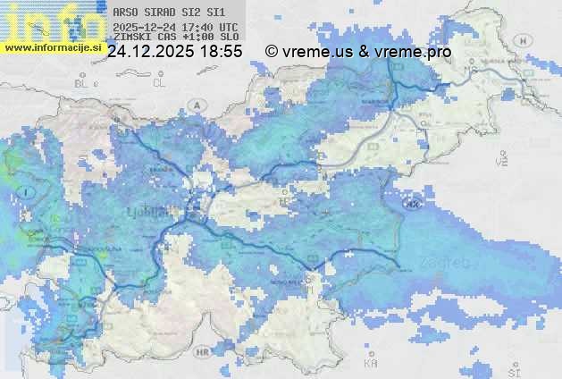 Radarska karta padavin