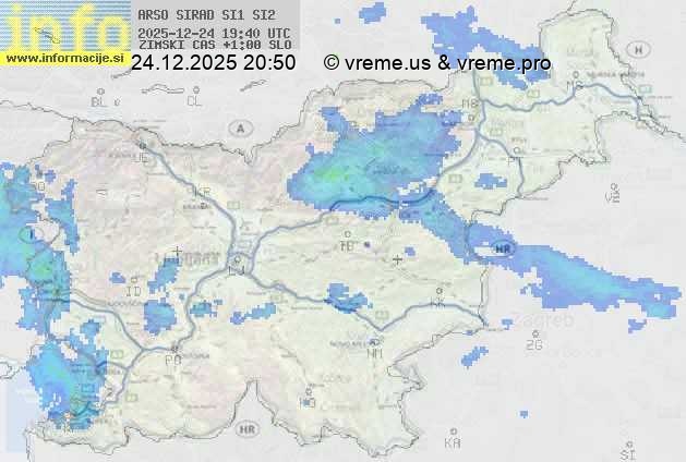 Radarska karta padavin