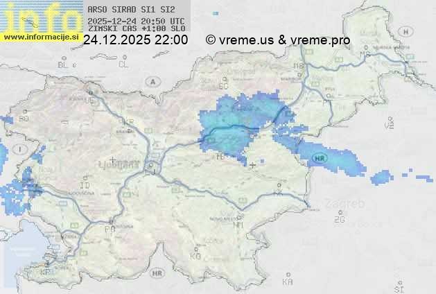 Radarska karta padavin