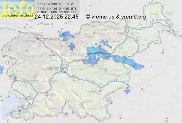 Radarska karta padavin