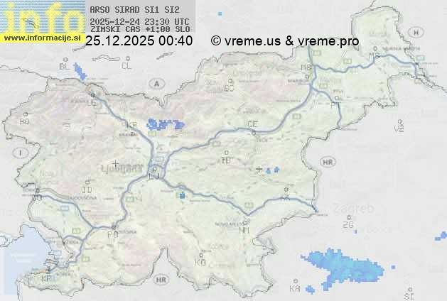 Radarska karta padavin