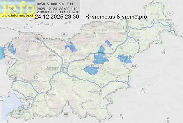 Radarska karta padavin