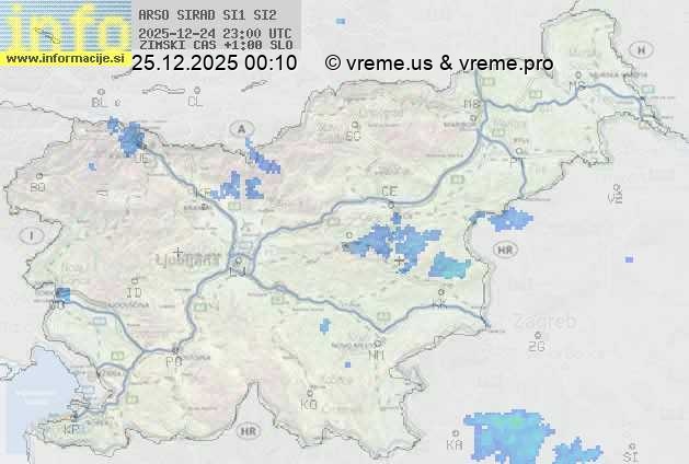 Radarska karta padavin