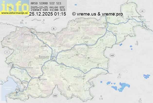 Radarska karta padavin