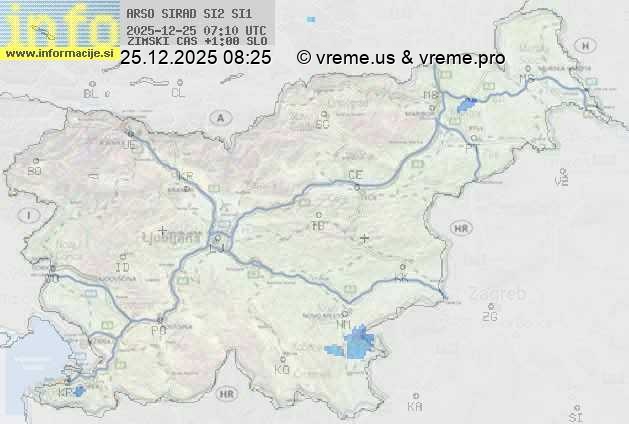 Radarska karta padavin