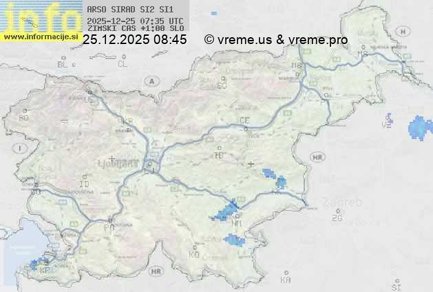 Radarska karta padavin