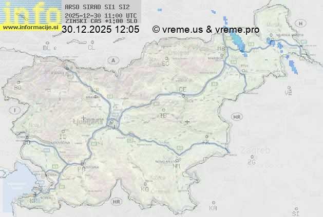 Radarska karta padavin