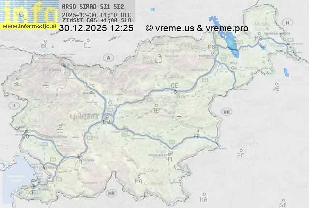 Radarska karta padavin