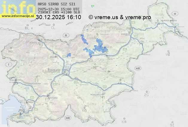 Radarska karta padavin