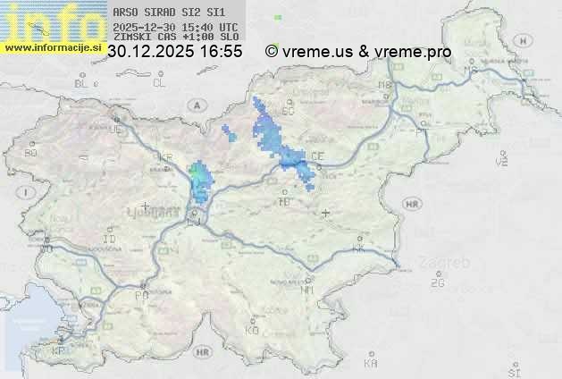 Radarska karta padavin