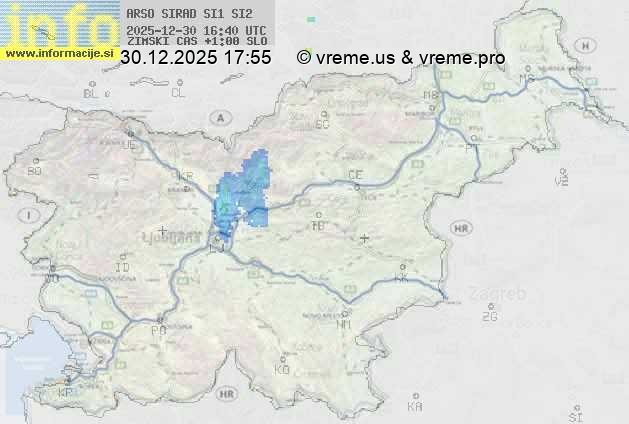 Radarska karta padavin
