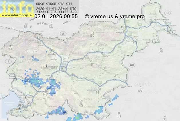 Radarska karta padavin