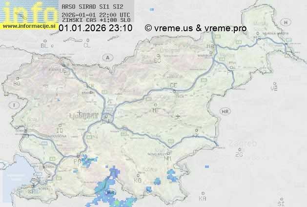 Radarska karta padavin