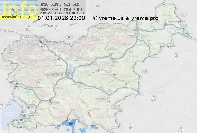 Radarska karta padavin