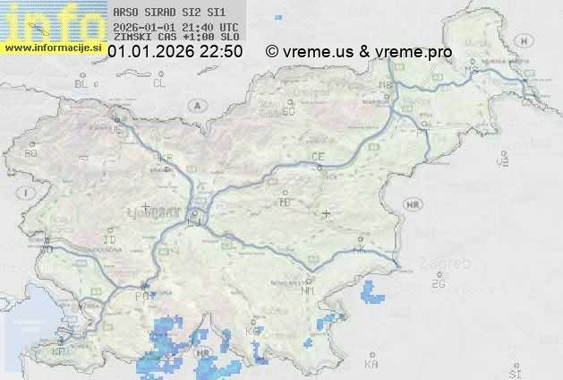 Radarska karta padavin