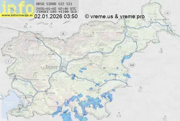 Radarska karta padavin