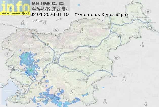 Radarska karta padavin