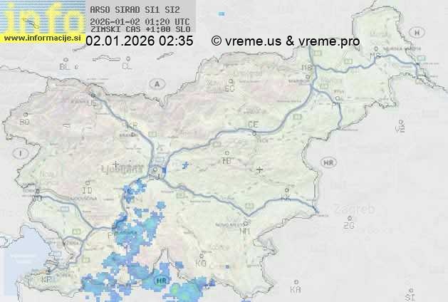 Radarska karta padavin