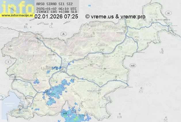 Radarska karta padavin