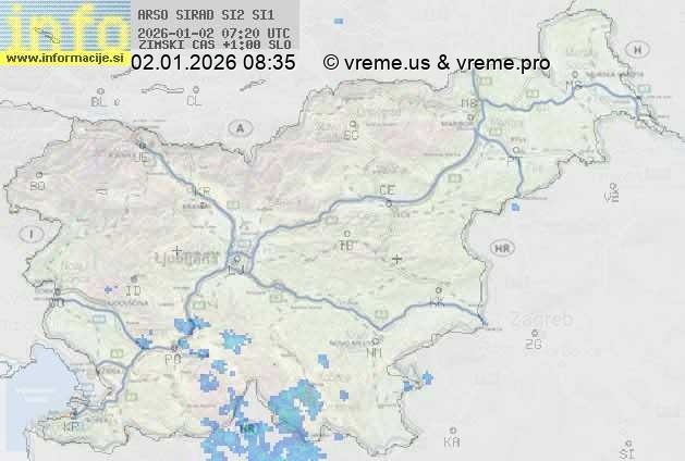 Radarska karta padavin
