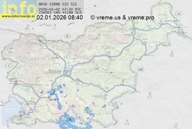 Radarska karta padavin