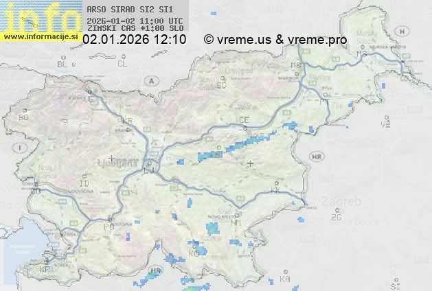 Radarska karta padavin