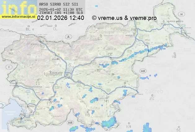 Radarska karta padavin