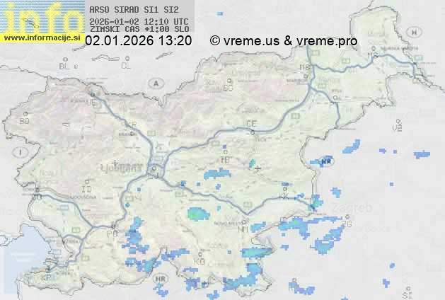Radarska karta padavin