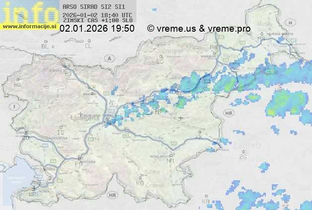 Radarska karta padavin