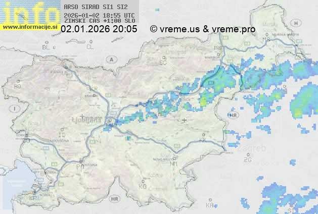 Radarska karta padavin