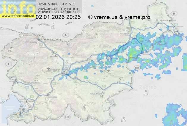 Radarska karta padavin