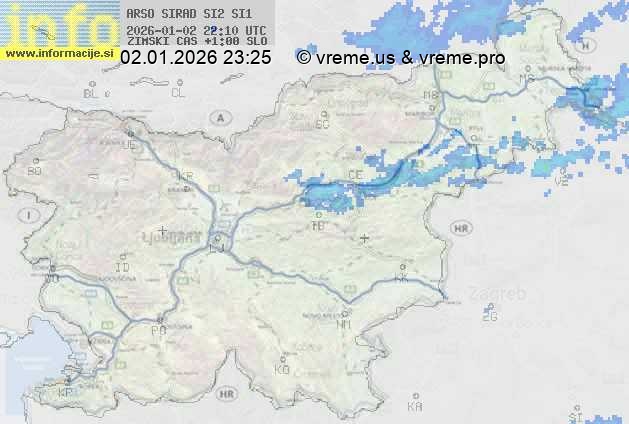 Radarska karta padavin