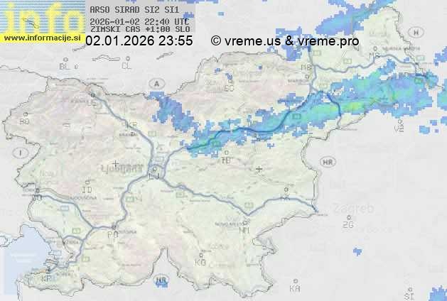 Radarska karta padavin