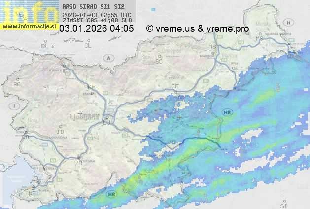 Radarska karta padavin