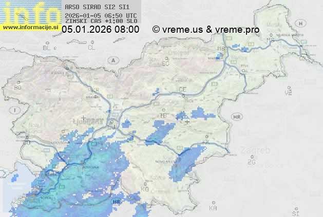 Radarska karta padavin
