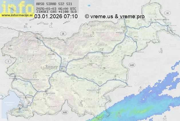 Radarska karta padavin