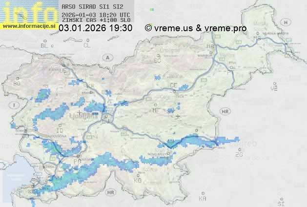 Radarska karta padavin