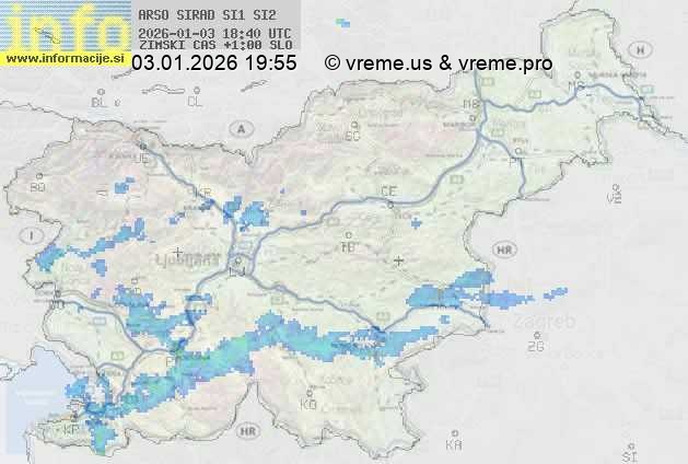 Radarska karta padavin